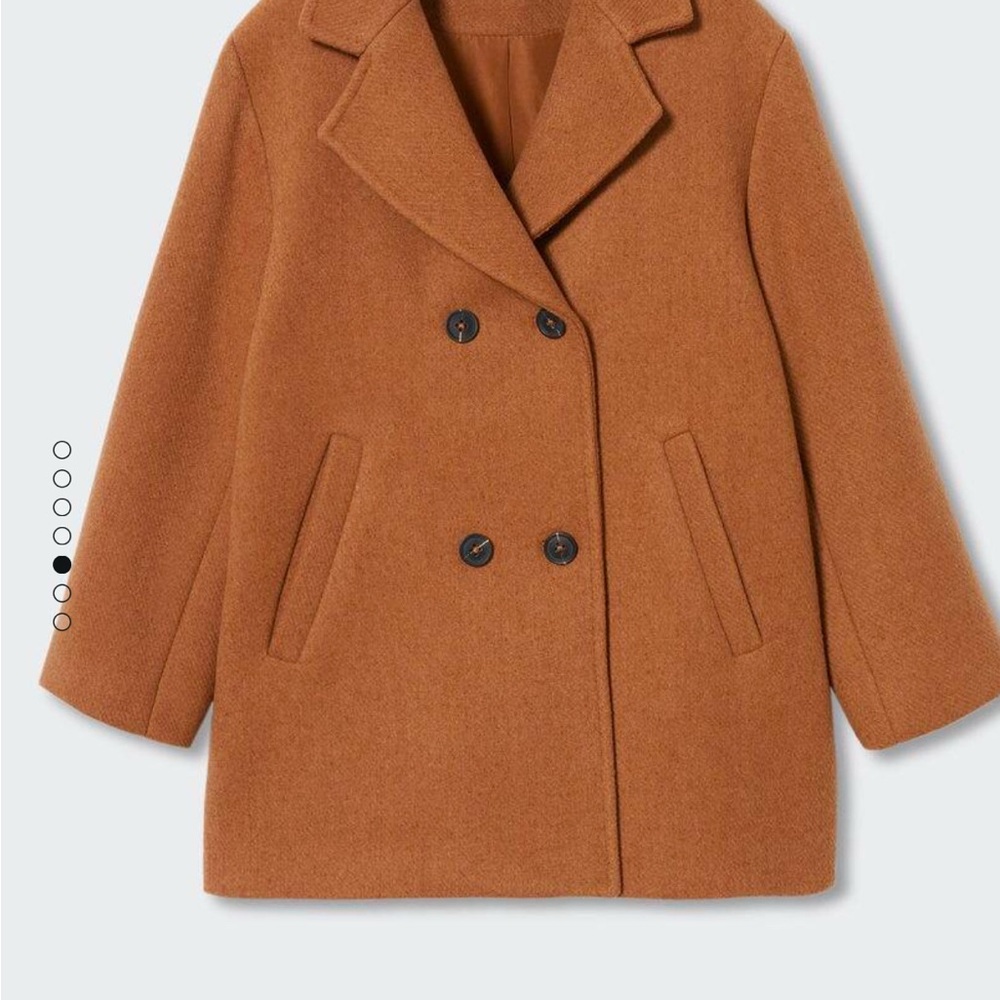 Mango kids camel wool coat size 8